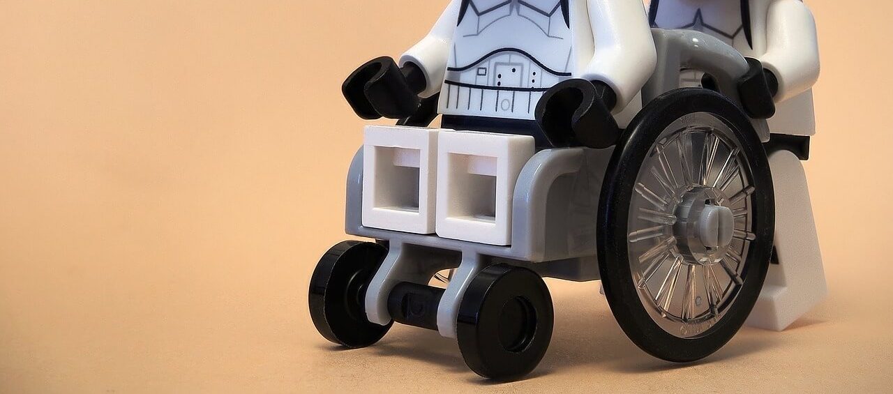 Cadeira de rodas em LEGO