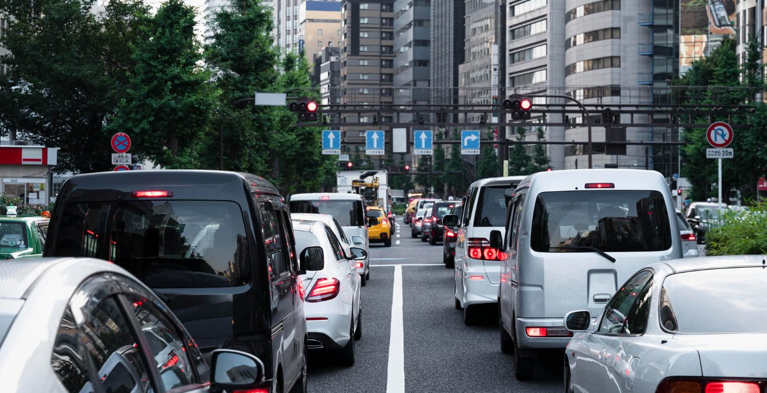 Automóveis no trãnsito