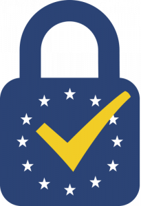 Logótipo do eIDAS, o sistema europeu de identificação eletrónica que facilita o acesso seguro a serviços públicos online e autenticação digital entre países da União Europeia.