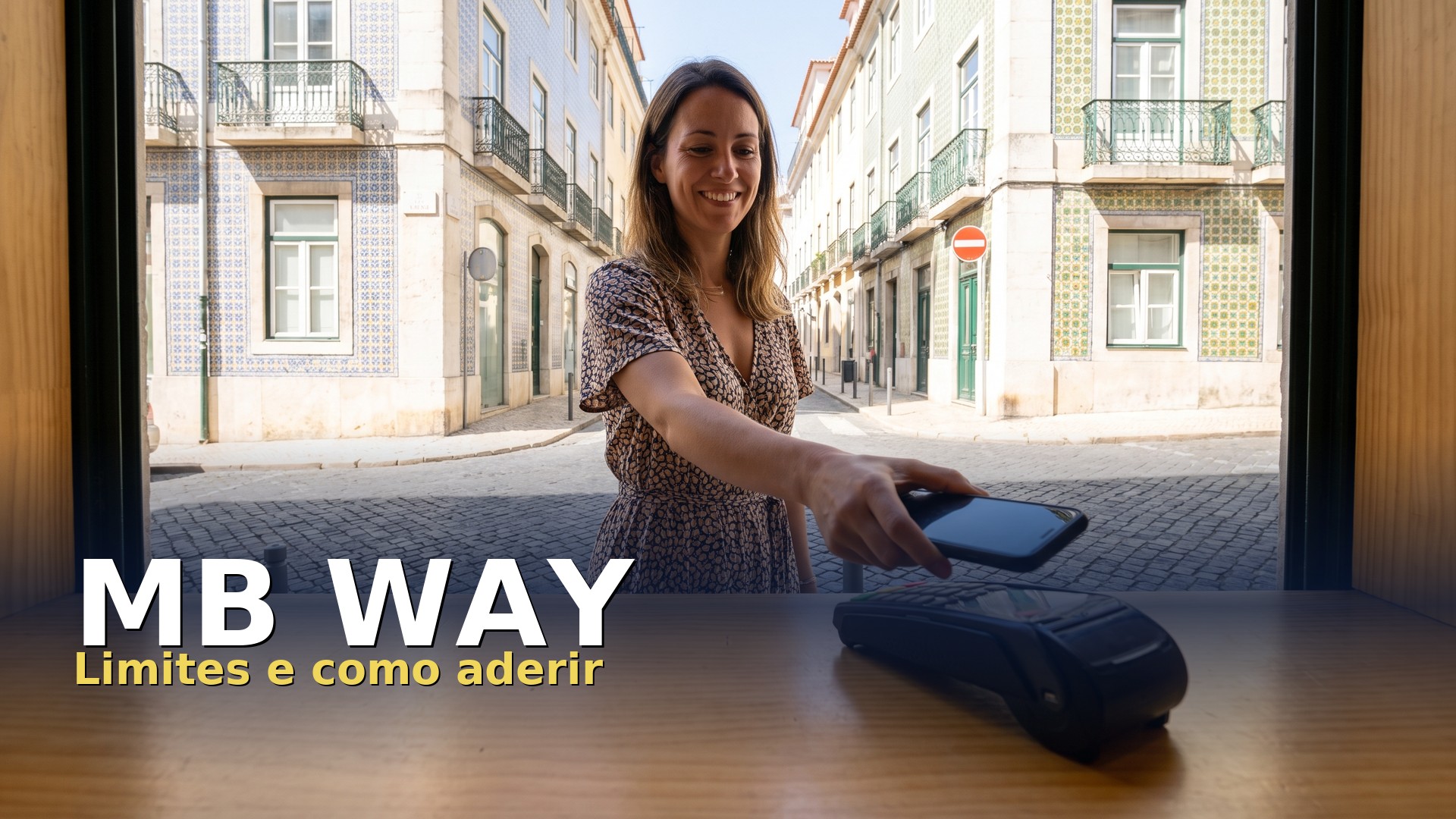 MB WAY: pagamento com o telemóvel num terminal de uma loja