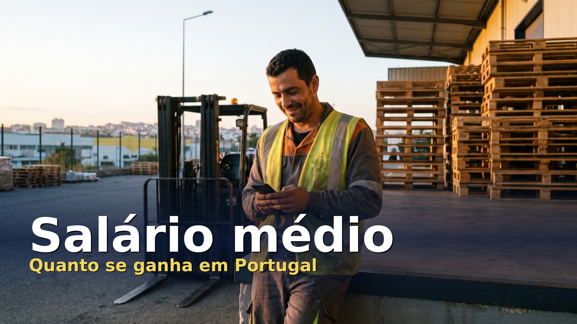 Salário médio em Portugal: trabalhador de armazém no fim do turno