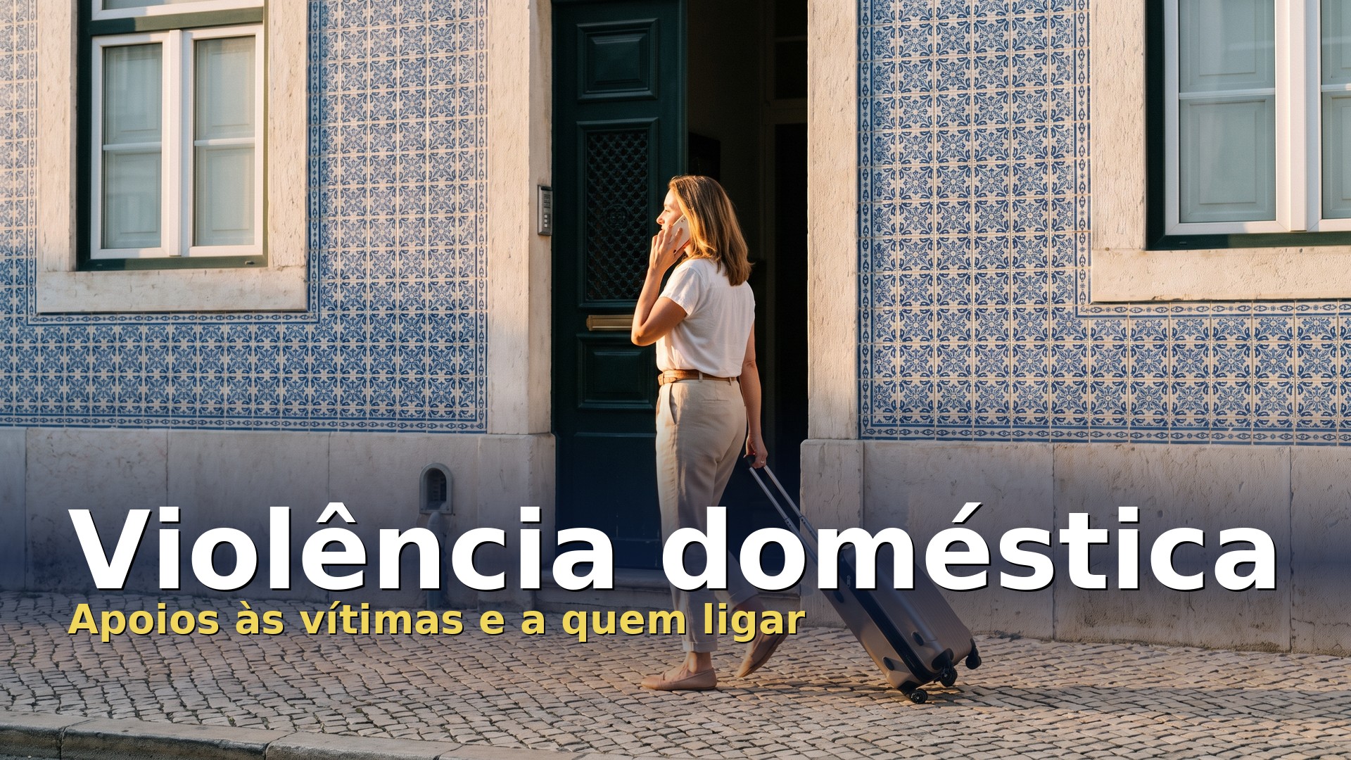 Violência doméstica: mulher sai de casa com uma mala e liga a pedir apoio